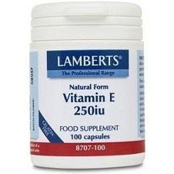 Vitamina E Natural 250UI 60 Capsulas | Lamberts - Dietetica Ferrer