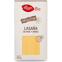 Laminas de Lasaña Sin Gluten 250 gr | El Granero Integral - Dietetica Ferrer