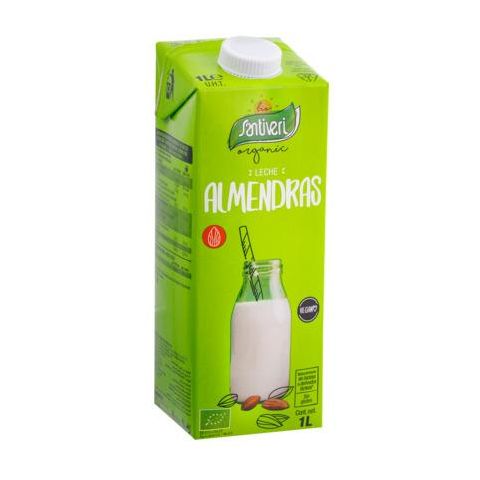 Leche de Almendras Bio 1 Litro Caja 6 unidades | Santiveri - Dietetica Ferrer