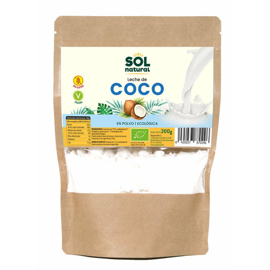Leche de Coco en Polvo Bio 200 gr | Sol Natural - Dietetica Ferrer