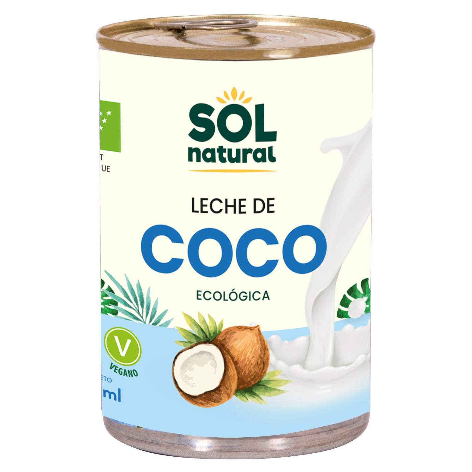 Leche de Coco para Cocinar Bio 400 ml | Sol Natural - Dietetica Ferrer