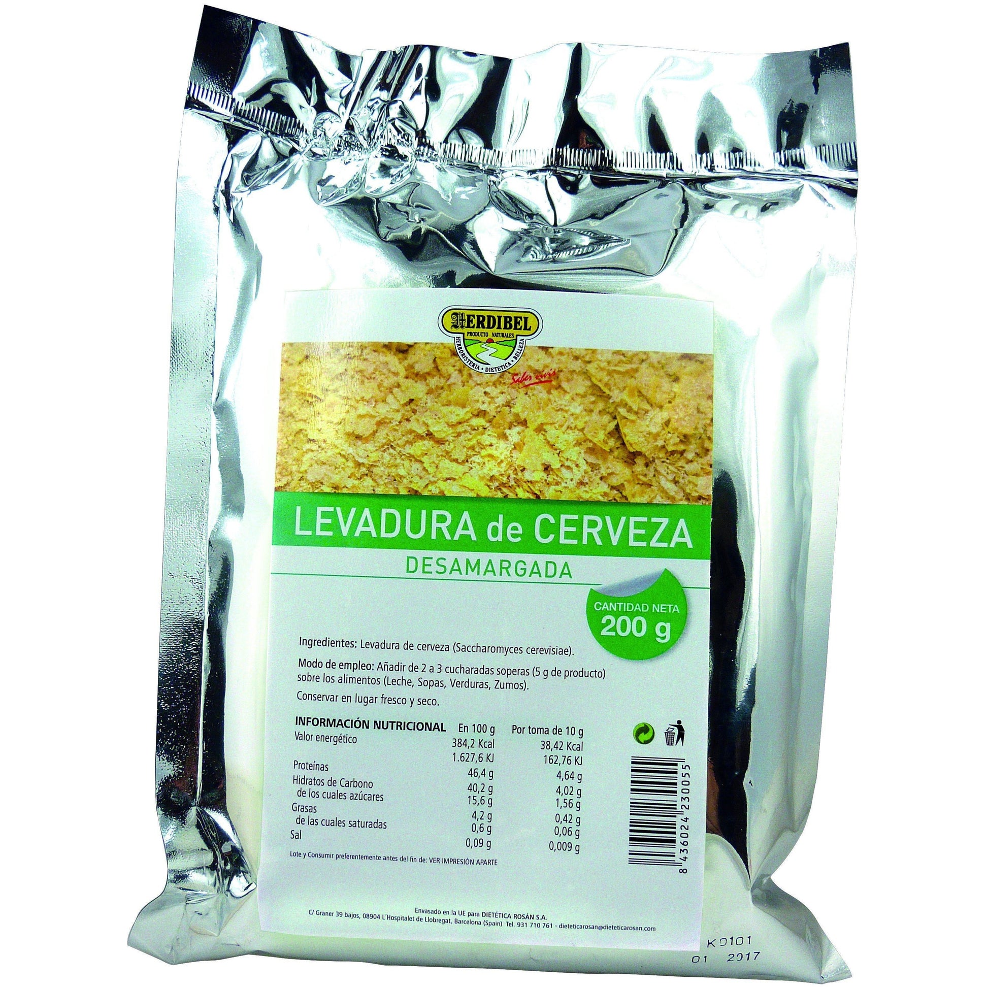 Levadura de Cerveza 200 gr | Herdibel - Dietetica Ferrer