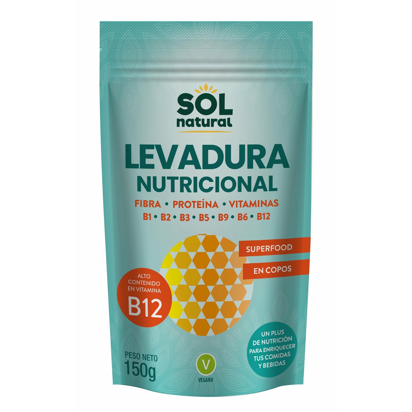 Levadura Nutricional con Vitamina B12 150 gr | Sol Natural - Dietetica Ferrer