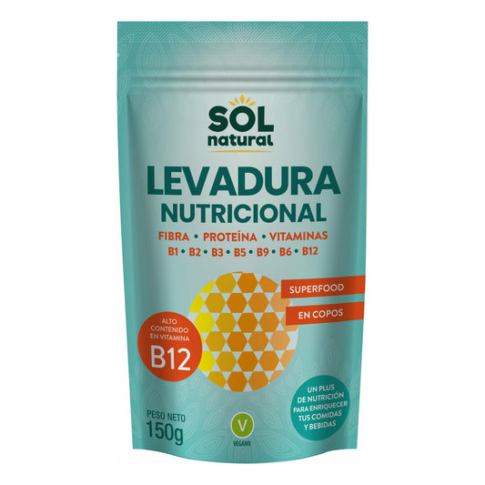 Levadura Nutricional con Vitamina B12 150 gr | Sol Natural - Dietetica Ferrer