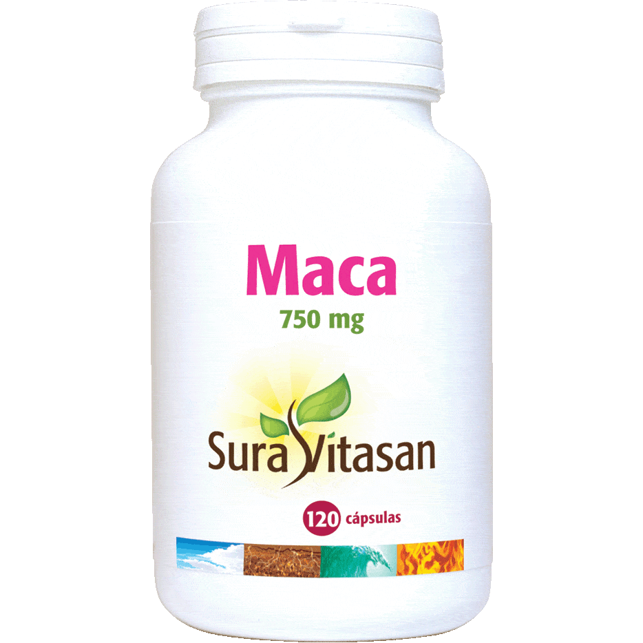 Maca 750 mg 120 Capsulas | Sura Vitasan - Dietetica Ferrer