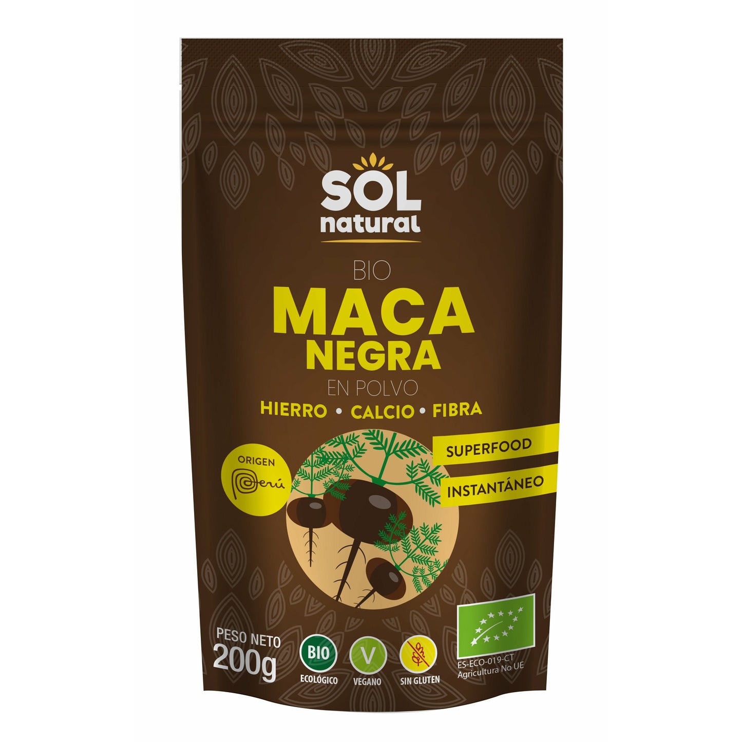 Maca Negra en Polvo Bio 200 gr | Sol Natural - Dietetica Ferrer