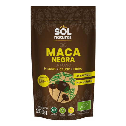 Maca Negra en Polvo Bio 200 gr | Sol Natural - Dietetica Ferrer