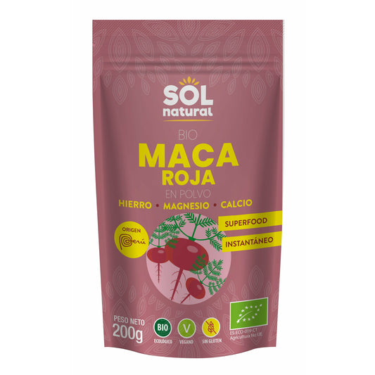Maca Roja en Polvo Bio 200 gr | Sol Natural - Dietetica Ferrer