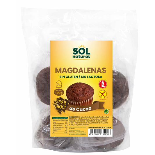 Magdalenas Con Chocolate | Sol Natural - Dietetica Ferrer