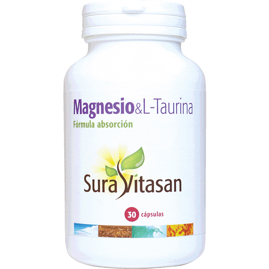 Magnesio & L-Taurina 90 Capsulas | Sura Vitasan - Dietetica Ferrer