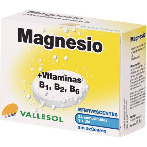 Magnesio + Vitamina B 24 Comprimidos | Vallesol - Dietetica Ferrer