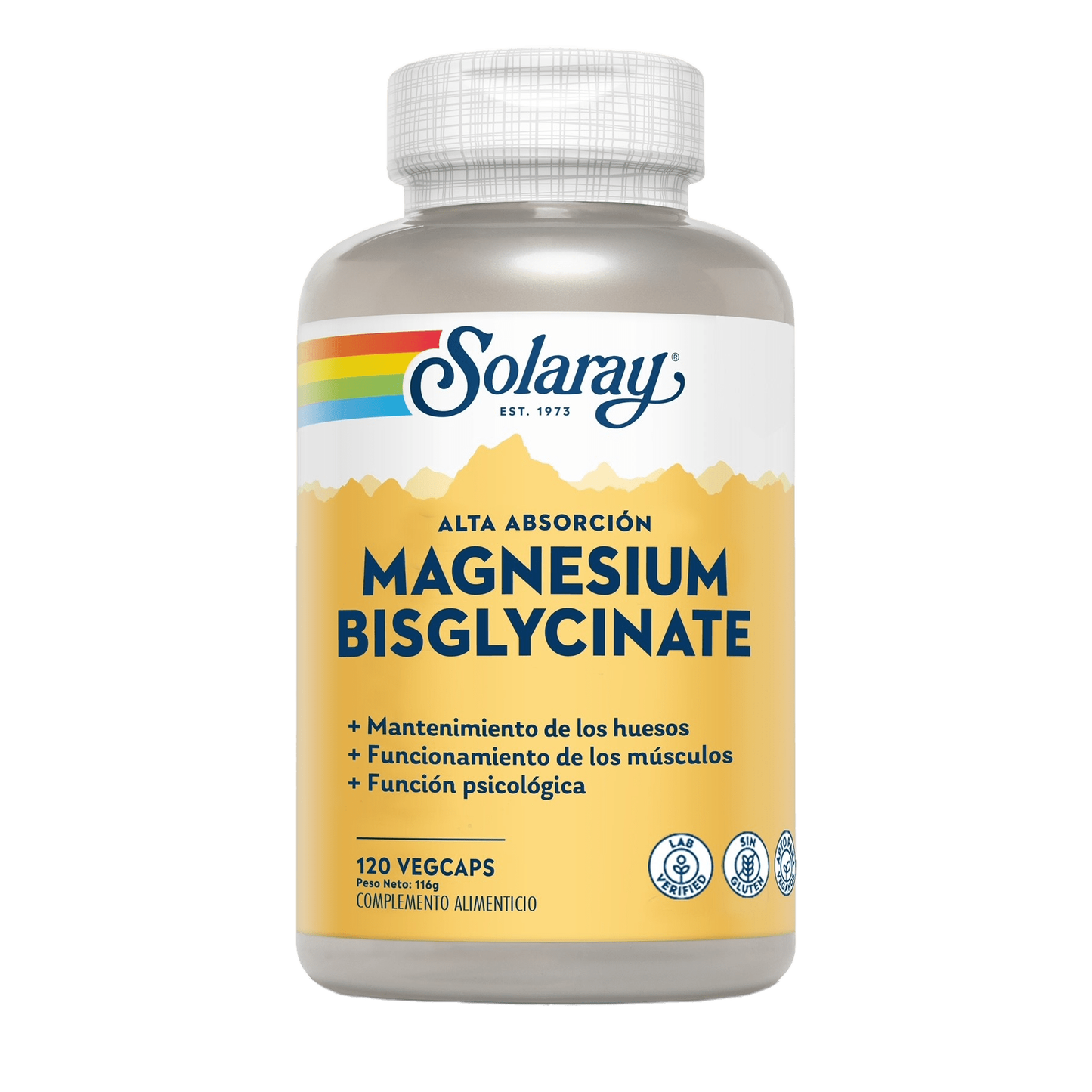 Magnesium Bisglycinate 120 Comprimidos | Solaray - Dietetica Ferrer