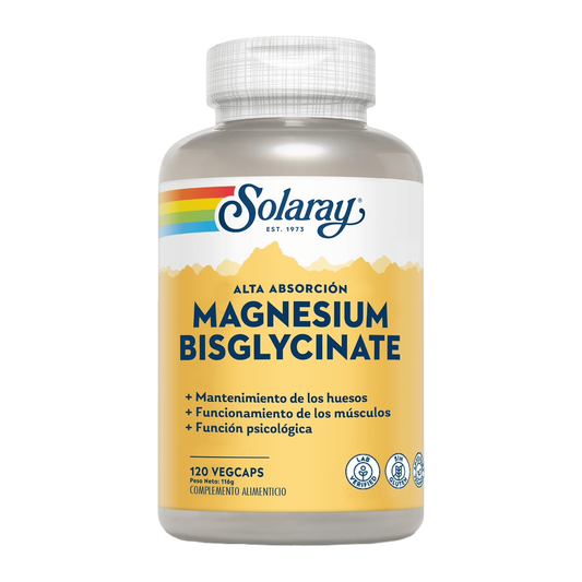 Magnesium Bisglycinate 120 Comprimidos | Solaray - Dietetica Ferrer