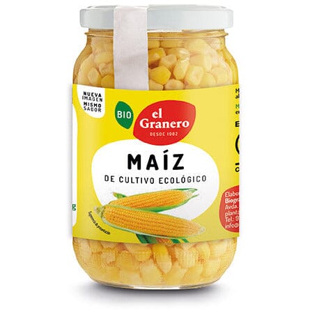 Maiz Dulce Cocido Bio 369 gr | El Granero Integral - Dietetica Ferrer