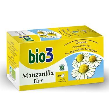 Manzanilla Flor Ecologica 25 Bolsitas | Bio3 - Dietetica Ferrer