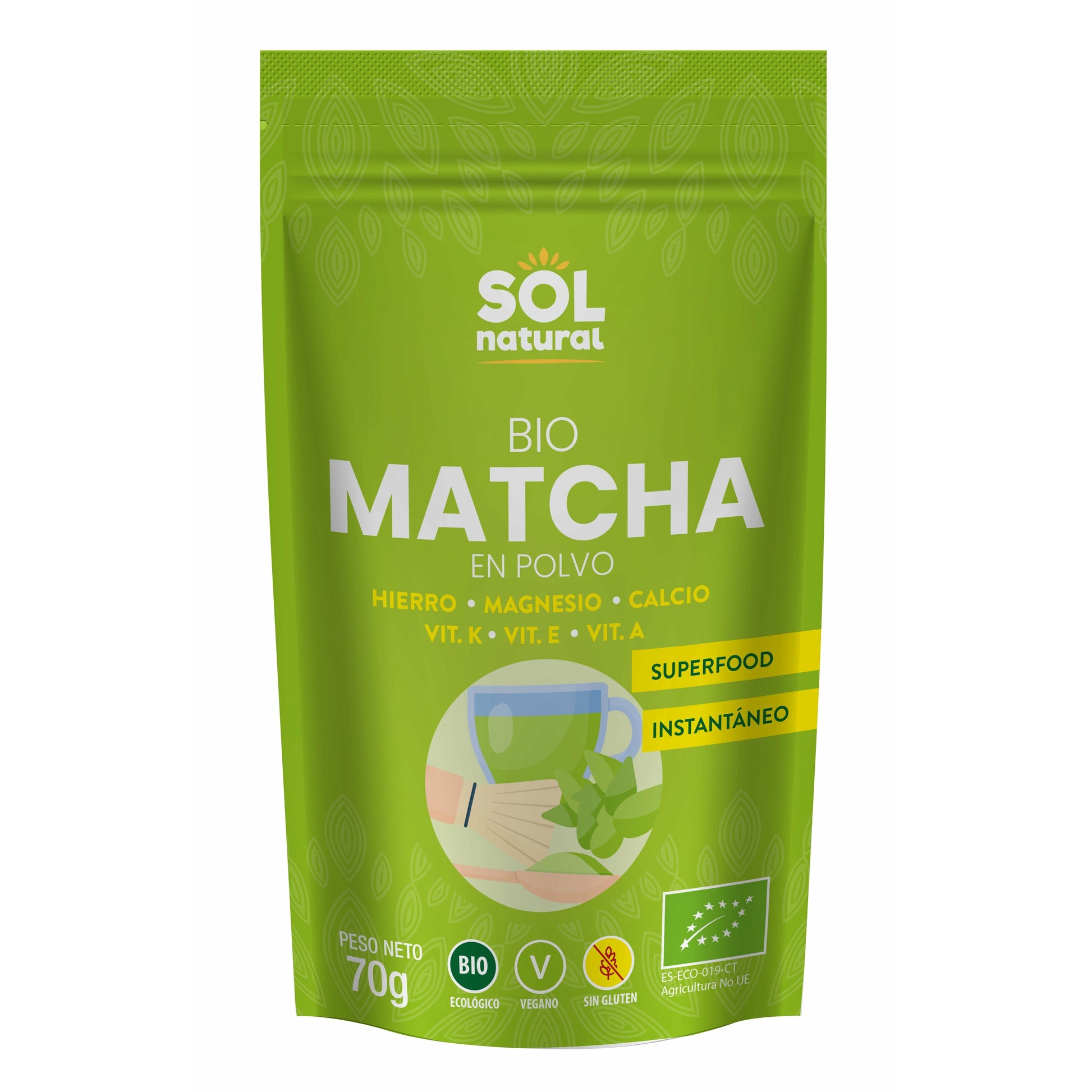 Matcha en Polvo Bio 70 gr | Sol Natural - Dietetica Ferrer