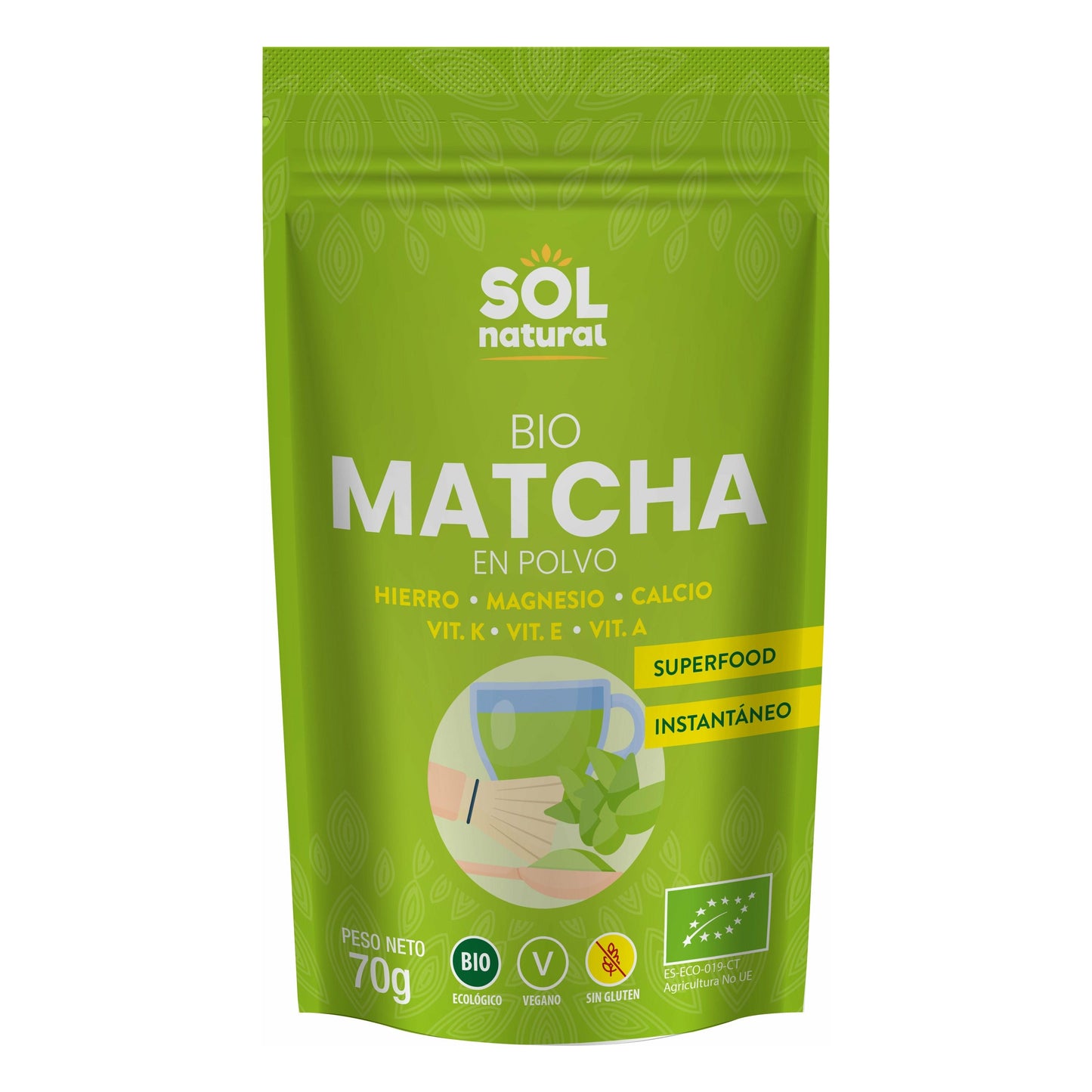 Matcha en Polvo Bio 70 gr | Sol Natural - Dietetica Ferrer