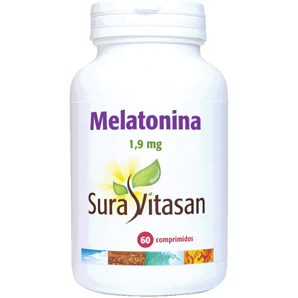 Melatonina 1,9 mg 60 Comprimidos | Sura Vitasan - Dietetica Ferrer