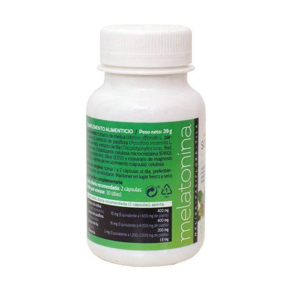 Melatonina Plantas con Melisa Pasiflora y Tila 60 Capsulas | Sotya - Dietetica Ferrer