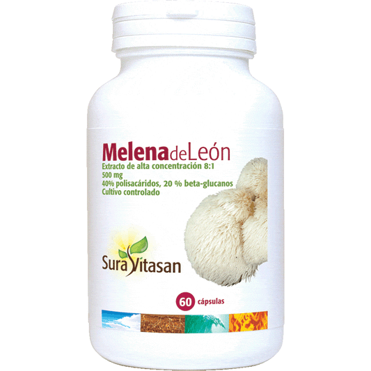 Melena de Leon 500 mg 60 Capsulas | Sura Vitasan - Dietetica Ferrer