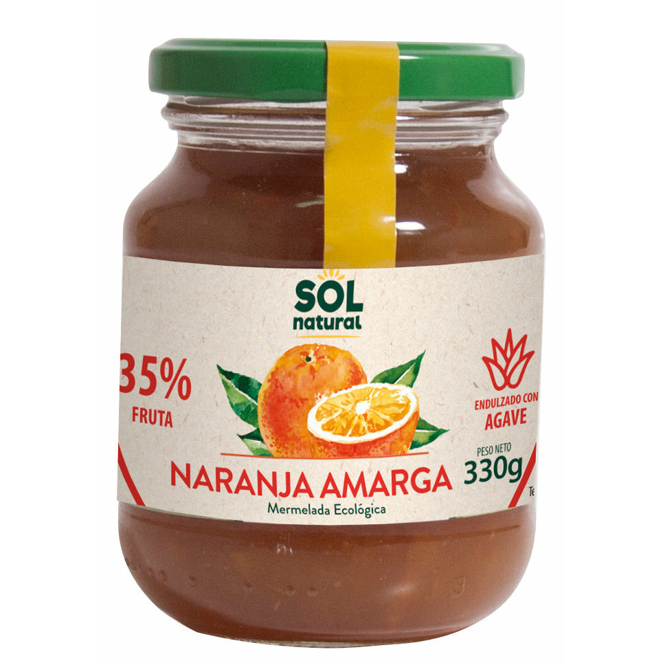 Mermelada de Naranja Con Agave Bio 330 gr | Sol Natural - Dietetica Ferrer
