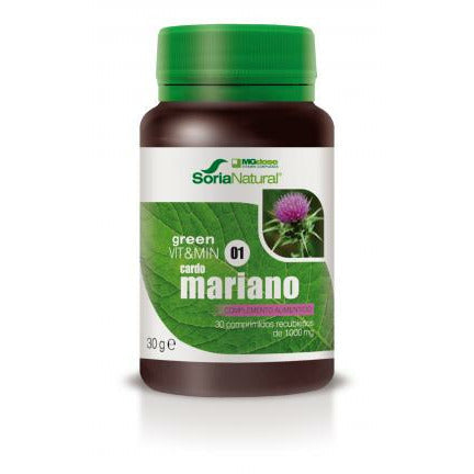 Mgdose Green Vit&Min Cardo Mariano 30 Comprimidos | Soria Natural - Dietetica Ferrer