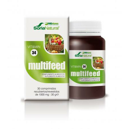 Mgdose Vit&Min Multifeed 30 Comprimidos | Soria Natural - Dietetica Ferrer