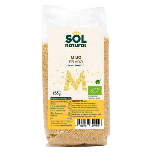 Mijo Pelado Bio 500 gr | Sol Natural - Dietetica Ferrer