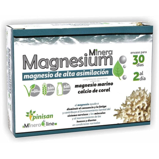 Mineraline Magnesium 60 cápsulas | Pinisan - Dietetica Ferrer