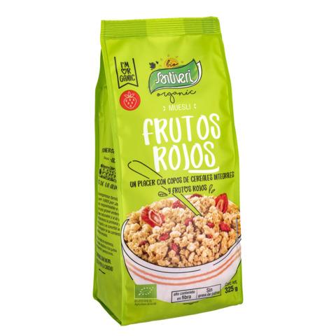 Muesli Crunchy Frutos Rojos Bio 325 gr | Santiveri - Dietetica Ferrer