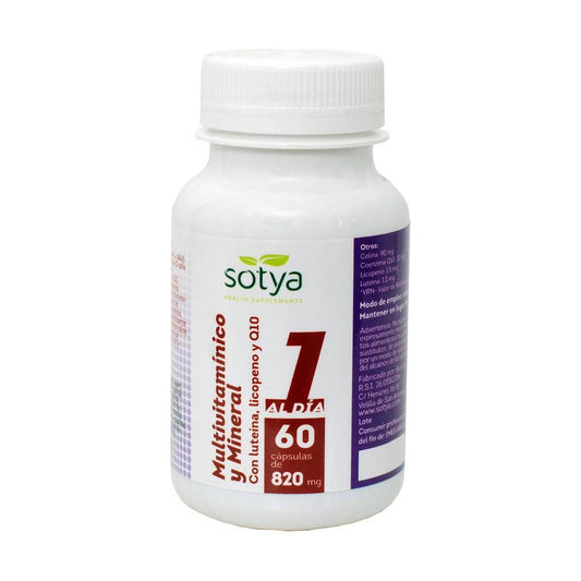 Multivitaminico y Mineral 820 mg 60 Capsulas | Sotya - Dietetica Ferrer