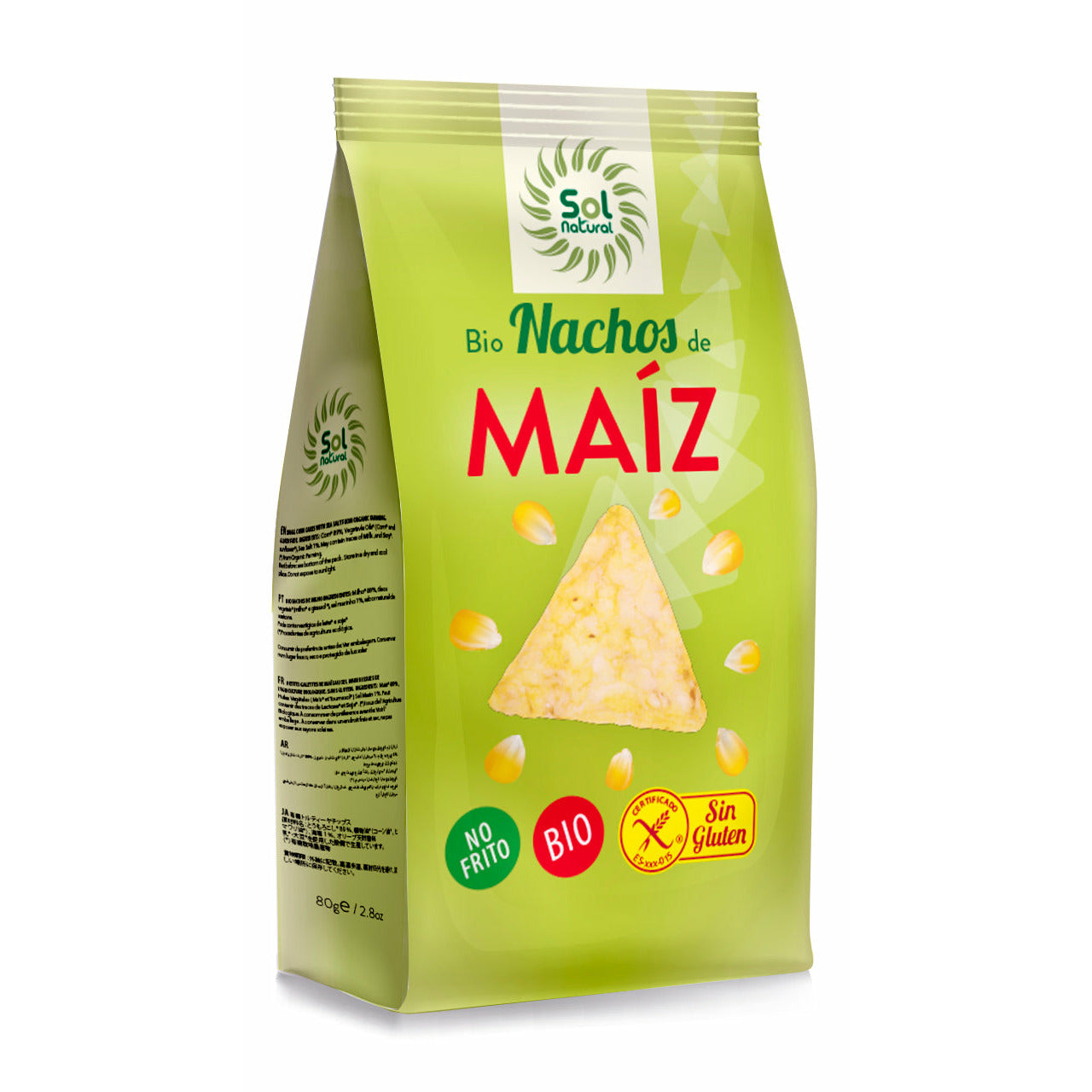 Nachos de Maiz No Fritos Bio 80 gr | Sol Natural - Dietetica Ferrer