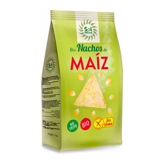 Nachos de Maiz No Fritos Bio 80 gr | Sol Natural - Dietetica Ferrer