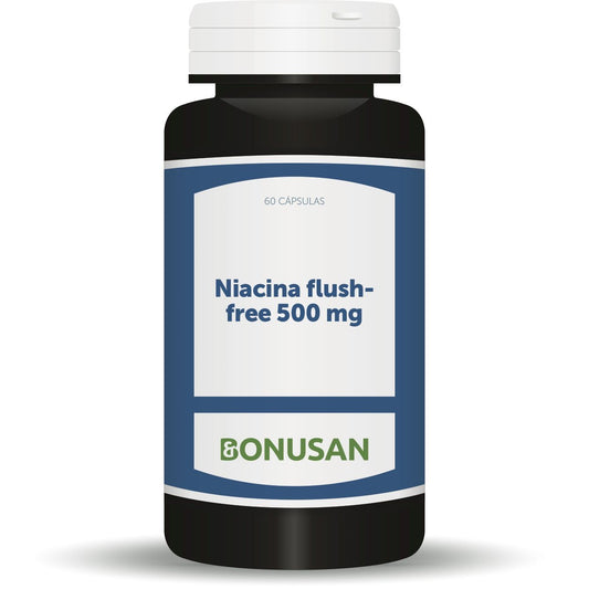 Niacina Flush Free 500 mg 60 Capsulas | Bonusan - Dietetica Ferrer