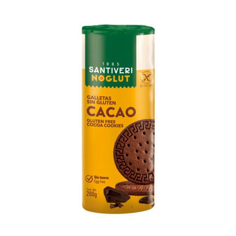 Noglut Galletas Digestive Cacao 200 gr | Santiveri - Dietetica Ferrer
