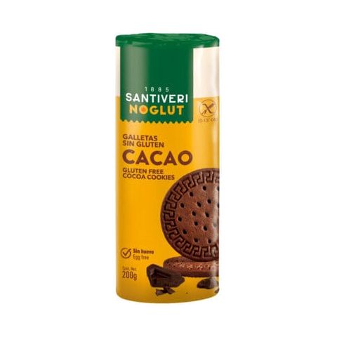 Noglut Galletas Digestive Cacao 200 gr | Santiveri - Dietetica Ferrer