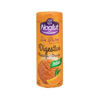 Noglut Galletas Digestive Naranja 195 gr | Santiveri - Dietetica Ferrer