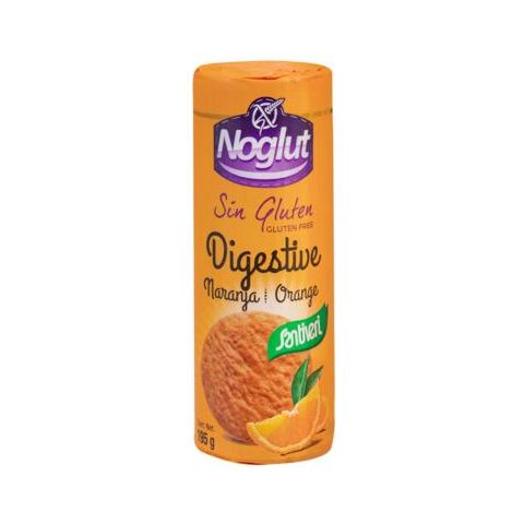 Noglut Galletas Digestive Naranja 195 gr | Santiveri - Dietetica Ferrer