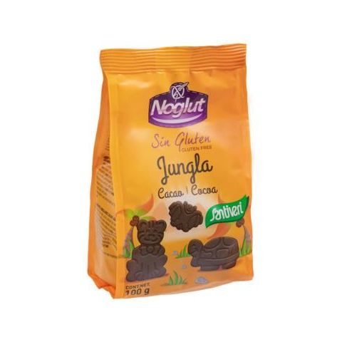 Noglut Galletas Jungla Cacao 100 gr | Santiveri - Dietetica Ferrer