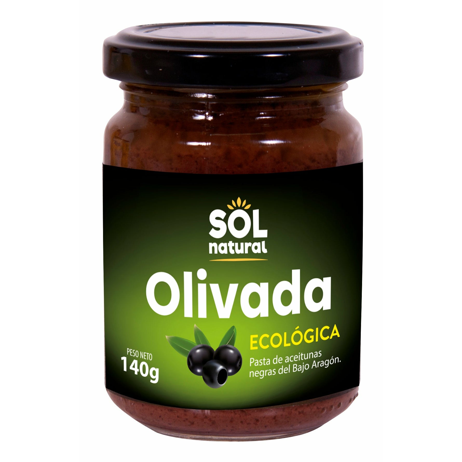 Olivada Negra Ecologica 140 gr | Sol Natural - Dietetica Ferrer