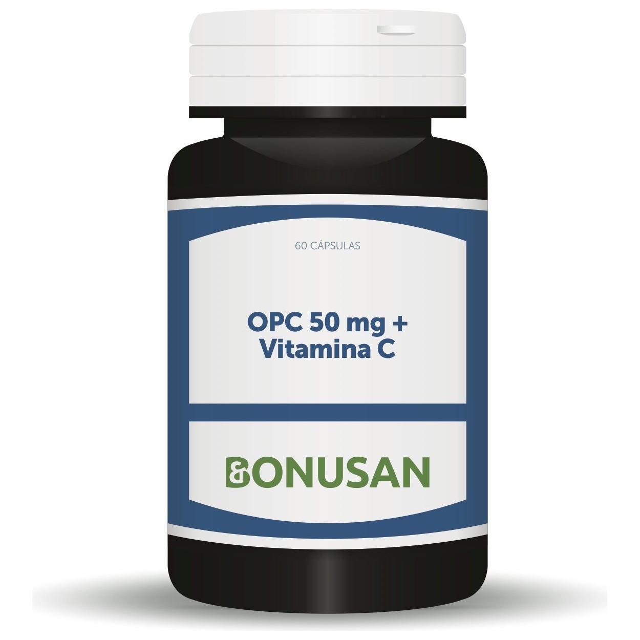 OPC 50 mg y Vitamina C 60 Capsulas | Bonusan - Dietetica Ferrer