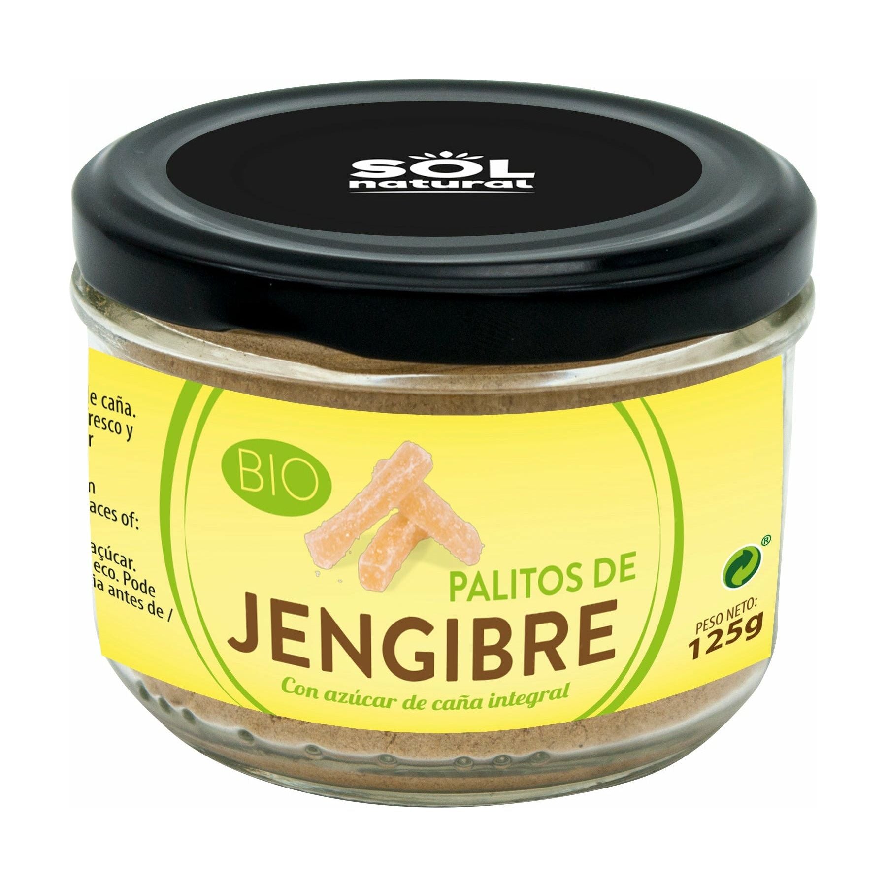 Palitos de Jengibre Bio 125 gr | Sol Natural - Dietetica Ferrer