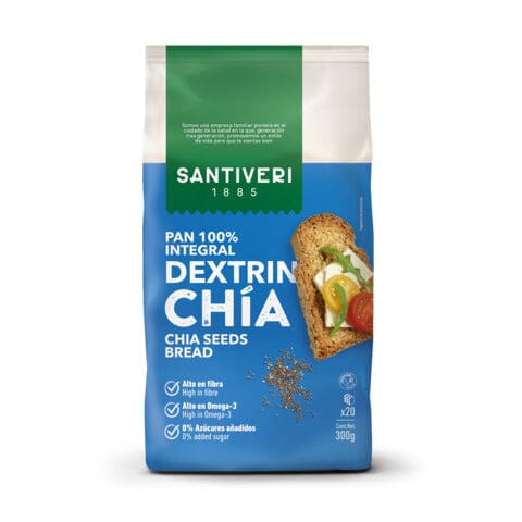 Pan Dextrin Con Chia 300 gr | Santiveri - Dietetica Ferrer