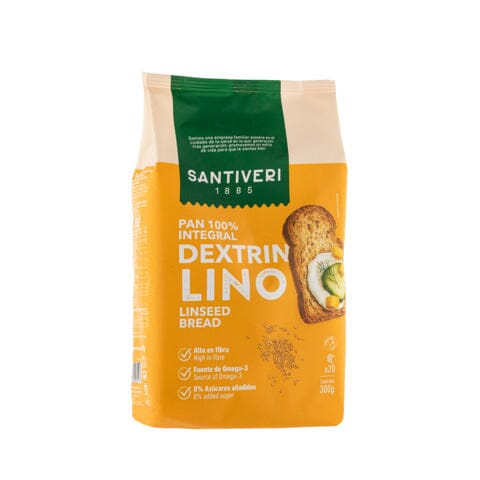 Pan Dextrin Con Lino 300 gr | Santiveri - Dietetica Ferrer