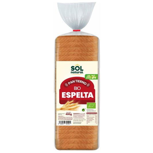 Pan Tierno de Espelta Bio 400 gr | Sol Natural - Dietetica Ferrer