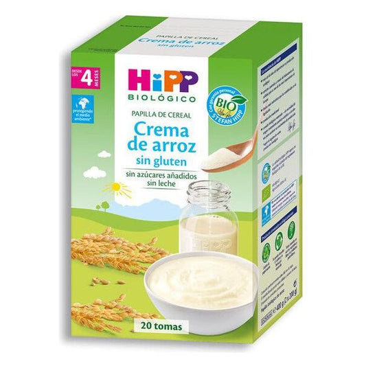 Papilla de crema de arroz sin gluten 200 gr | HIPP - Dietetica Ferrer