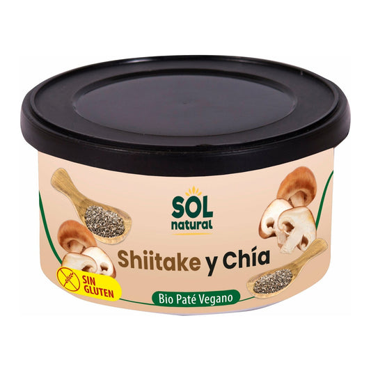 Pate Vegano de Shiitake y Chia Bio 125 gr | Sol Natural - Dietetica Ferrer