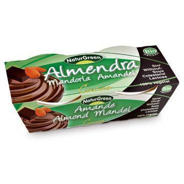 Postre de Almendras Chocolate Bio 2 x 125 gr | Naturgreen - Dietetica Ferrer