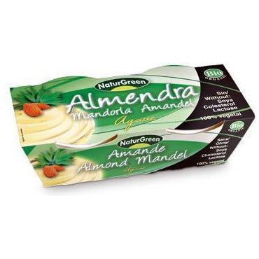 Postre de Almendras Con Agave Bio 2 x 125 gr | Naturgreen - Dietetica Ferrer