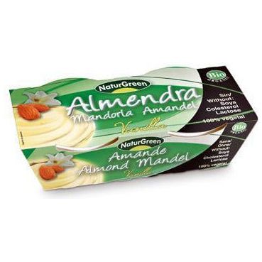 Postre de Almendras Vainilla Bio 2 x 125 gr | Naturgreen - Dietetica Ferrer